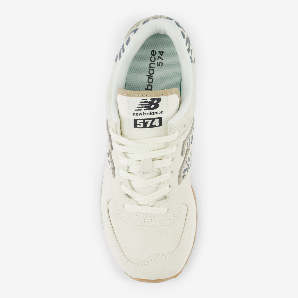 New Balance W 574 Animal Print Freizeitschuhe in WEISS