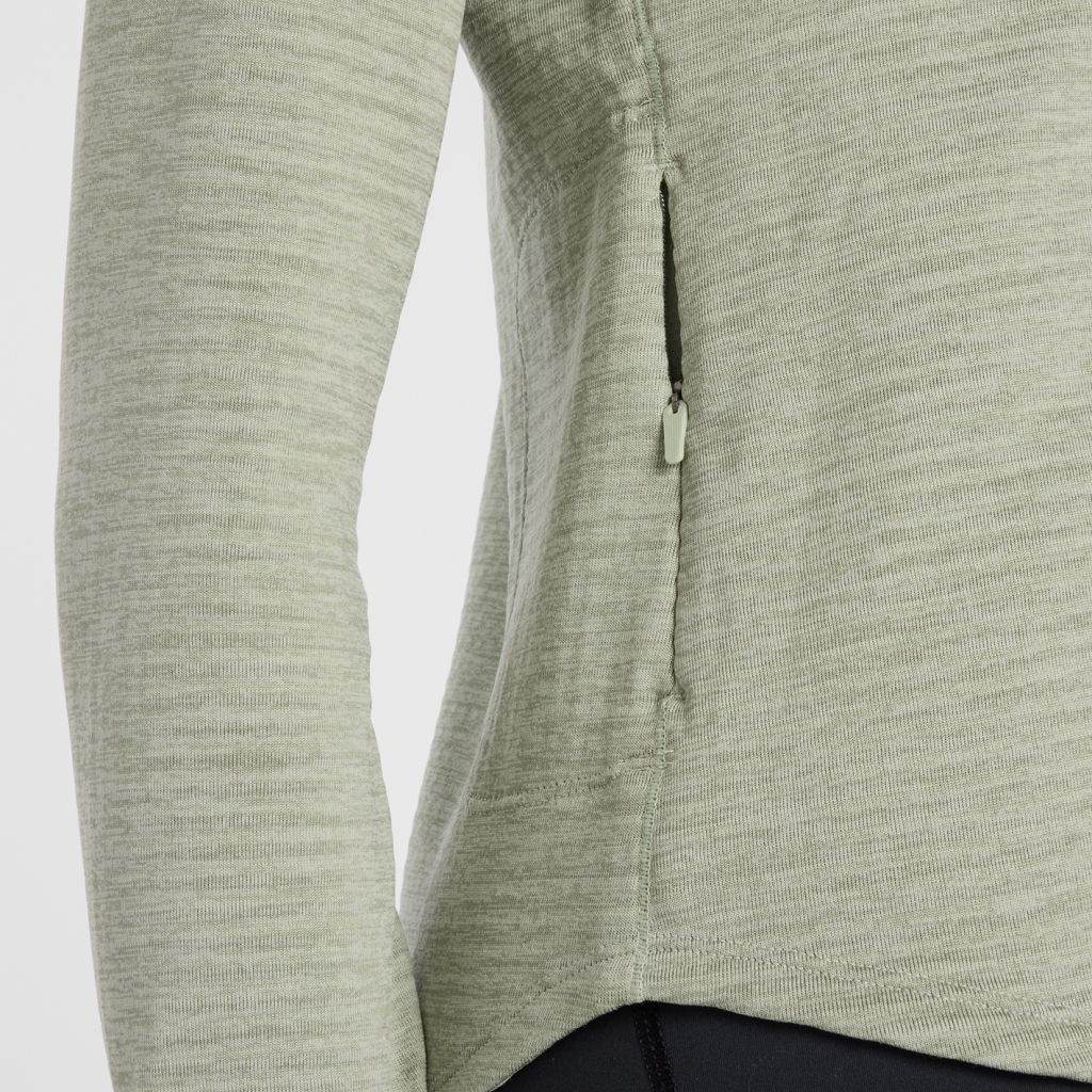 New Balance W Athletics Heat Grid Half Zip in GRÜN