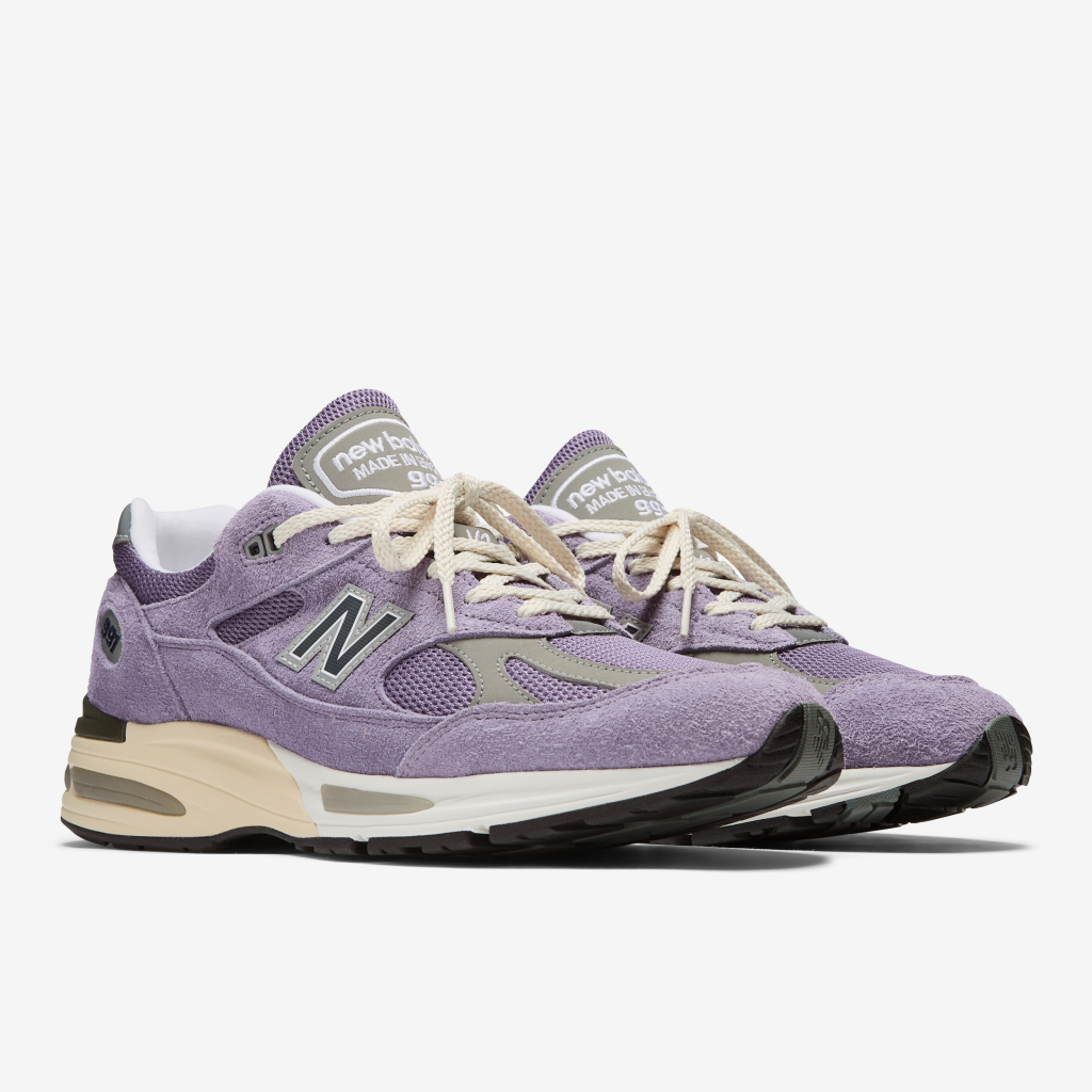 New Balance M 991v2 Made in UK Grounded Pastels Freizeitschuhe in VIOLETT