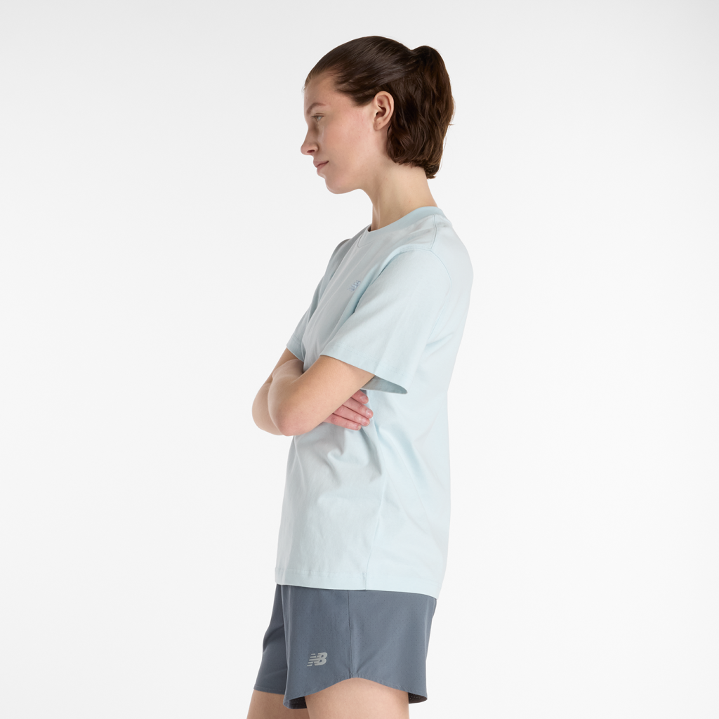New Balance W NB Athletics Jersey T-Shirt in GRAU