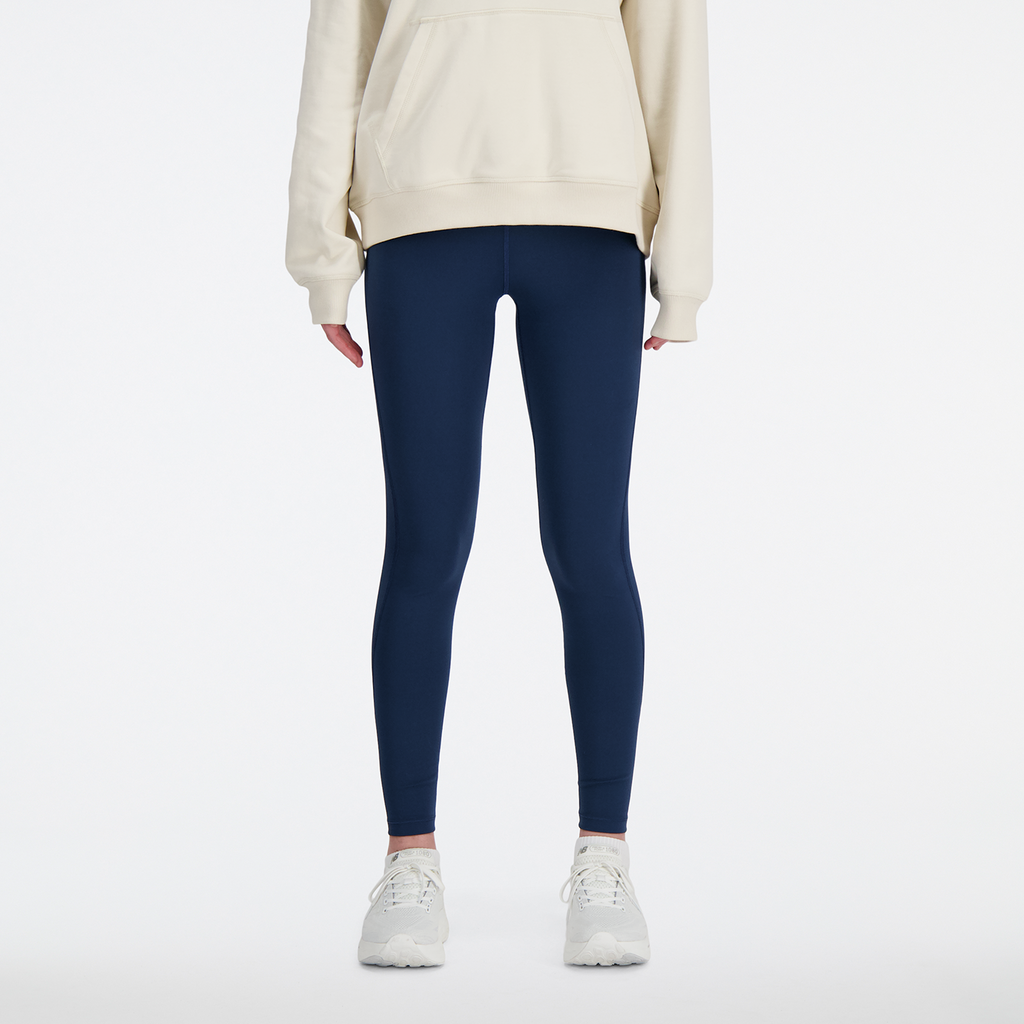 New Balance W NB Athletics Sleek 27 Inch High Rise Legging in BLAU