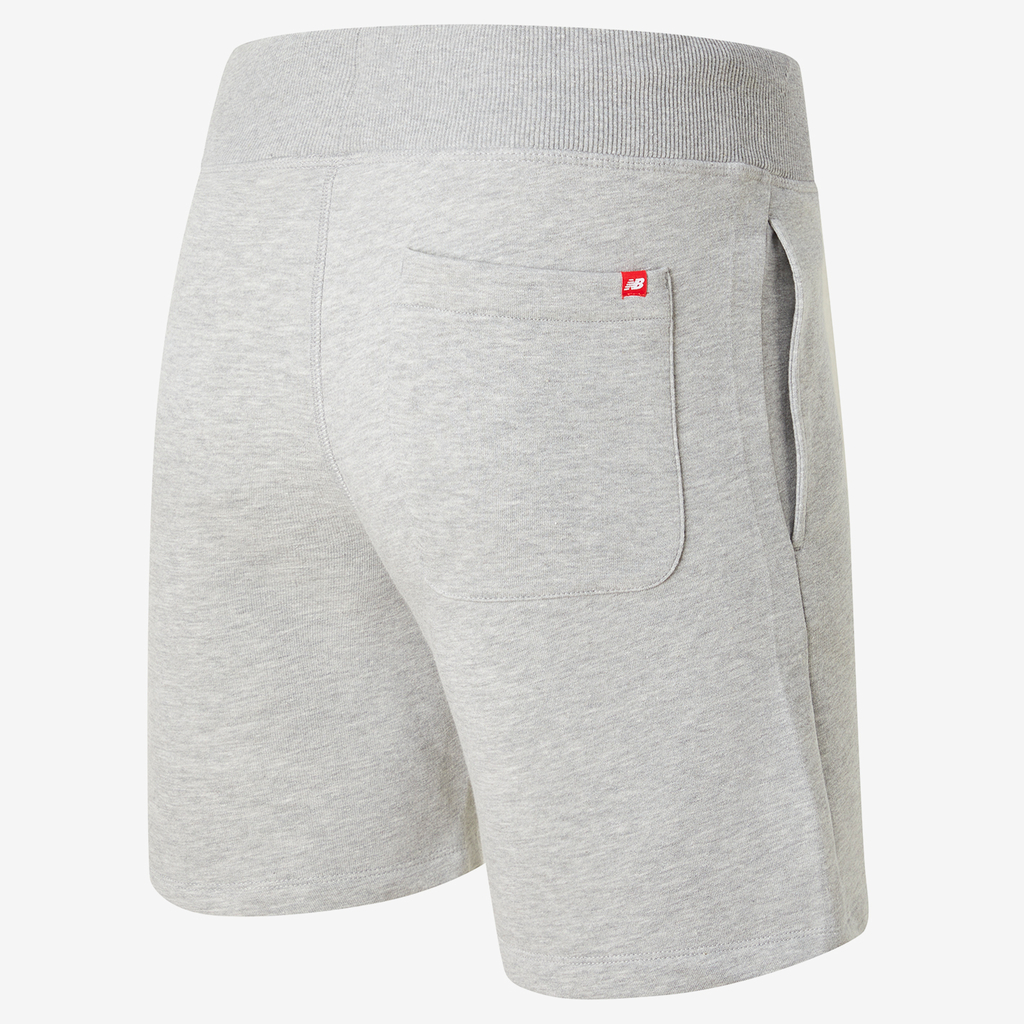 New Balance NB Small Logo Shorts in GRAU