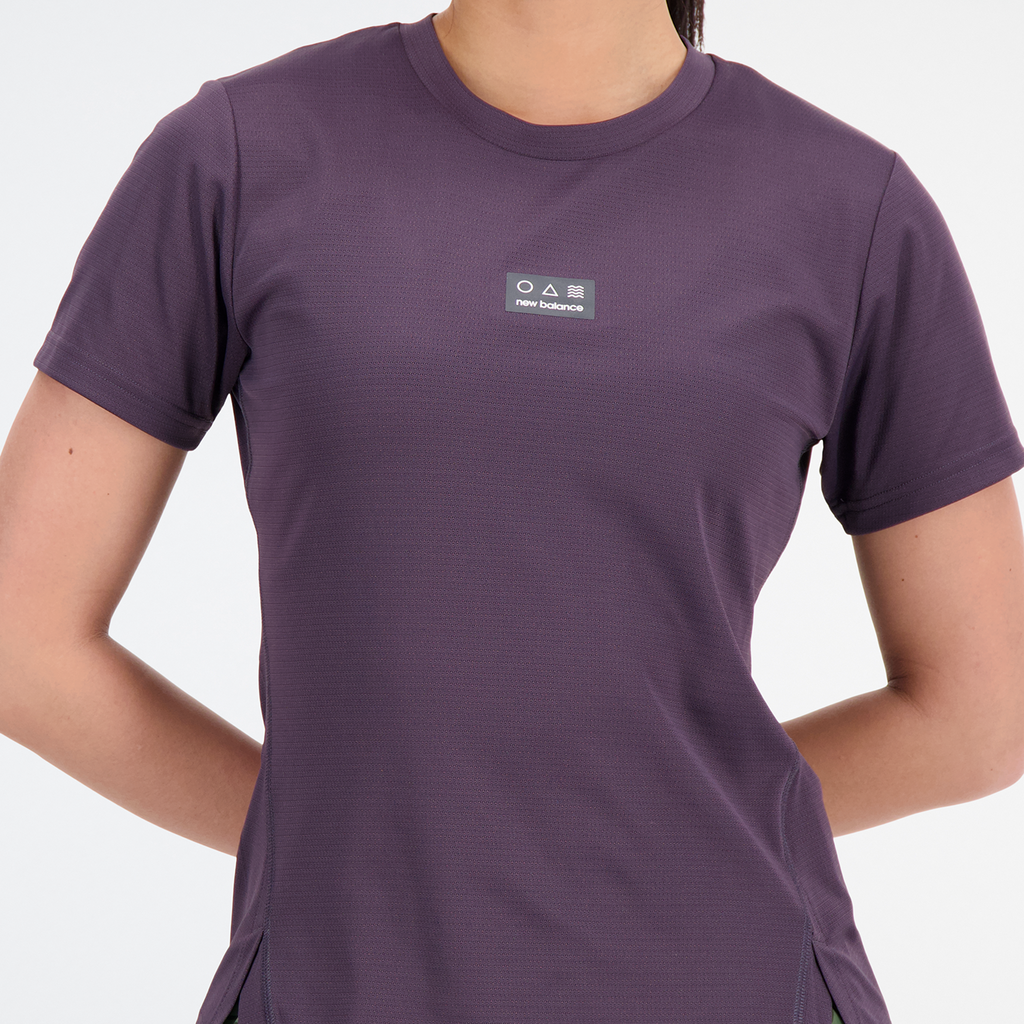 New Balance W Impact Run AT N-Vent Tee in VIOLETT