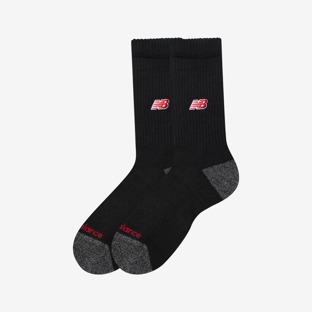 New Balance Active NB Premium Crew Socks 2 Pack in SCHWARZ