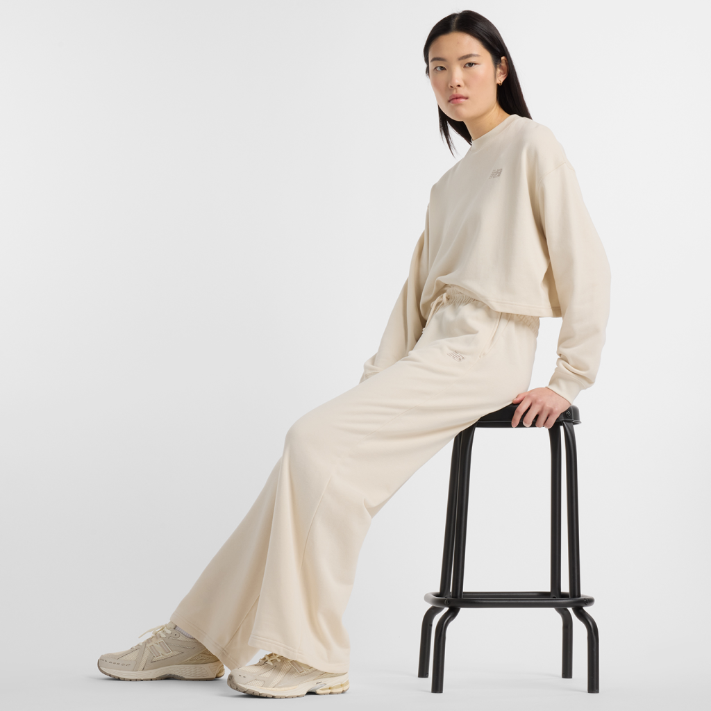New Balance Coastal Fleece Pant in BEIGE