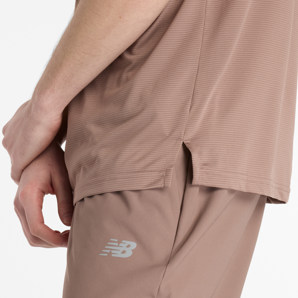 New Balance Sport Essentials Run T-Shirt in BRAUN