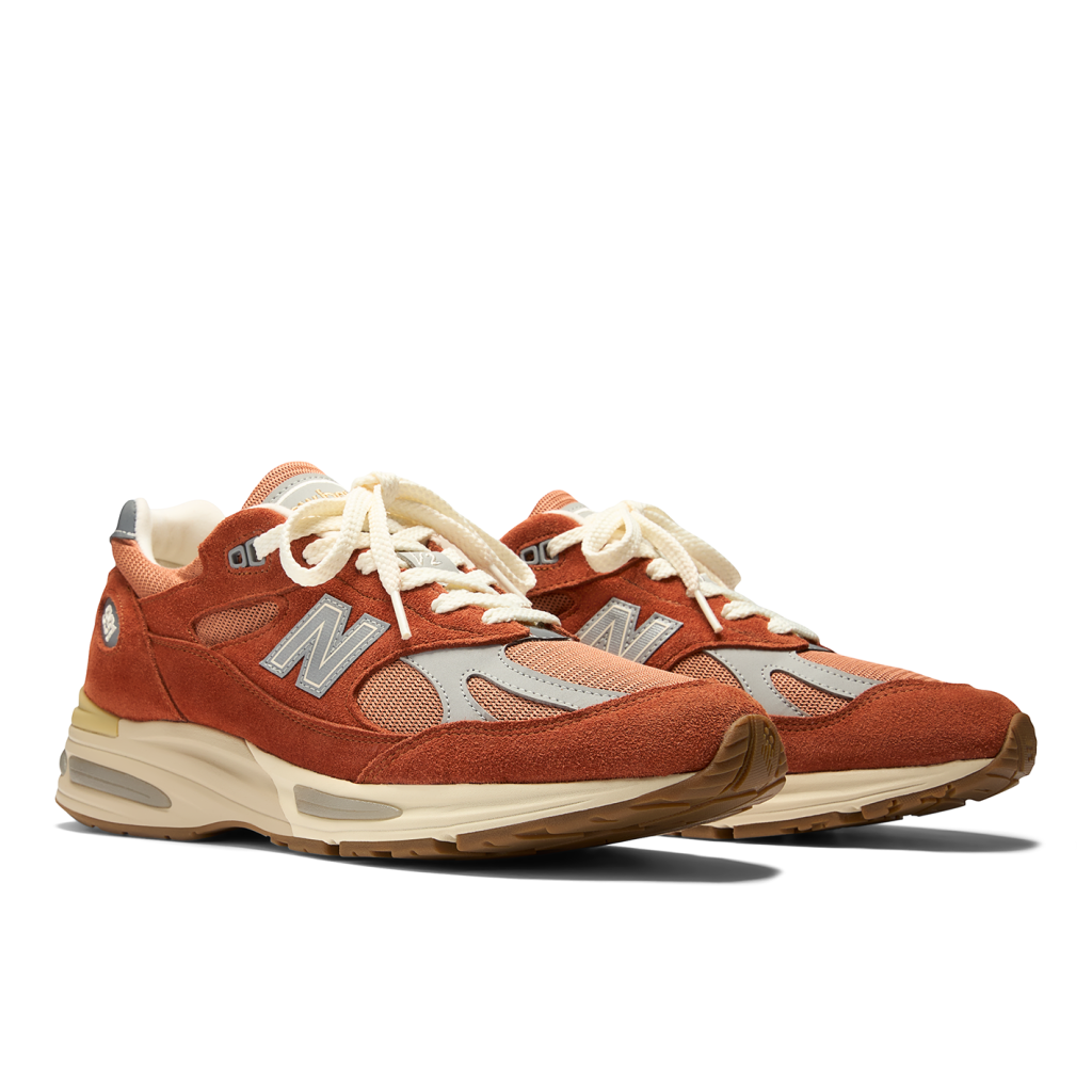 New Balance U 991 Made in UK v2 Vintage Sports Freizeitschuhe in ORANGE