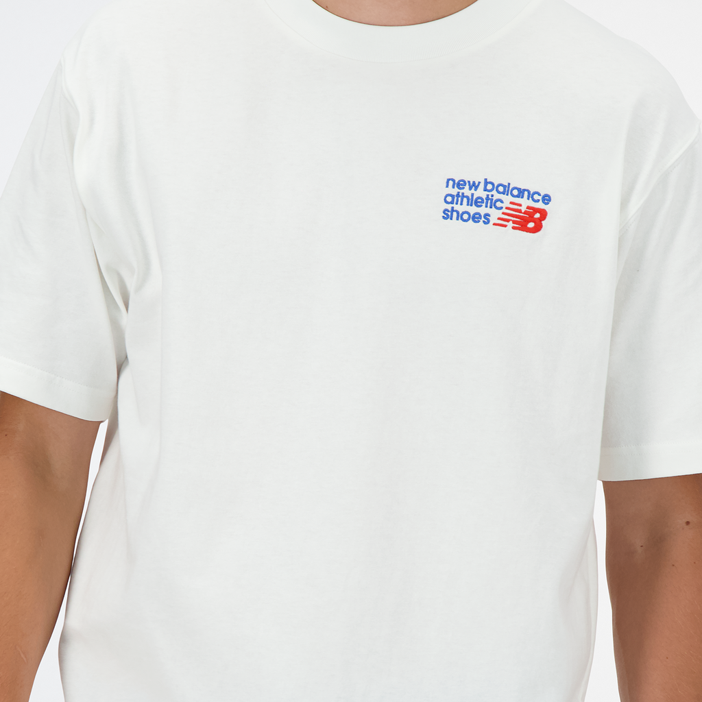 New Balance Athletics Premium Logo T-Shirt in WEISS