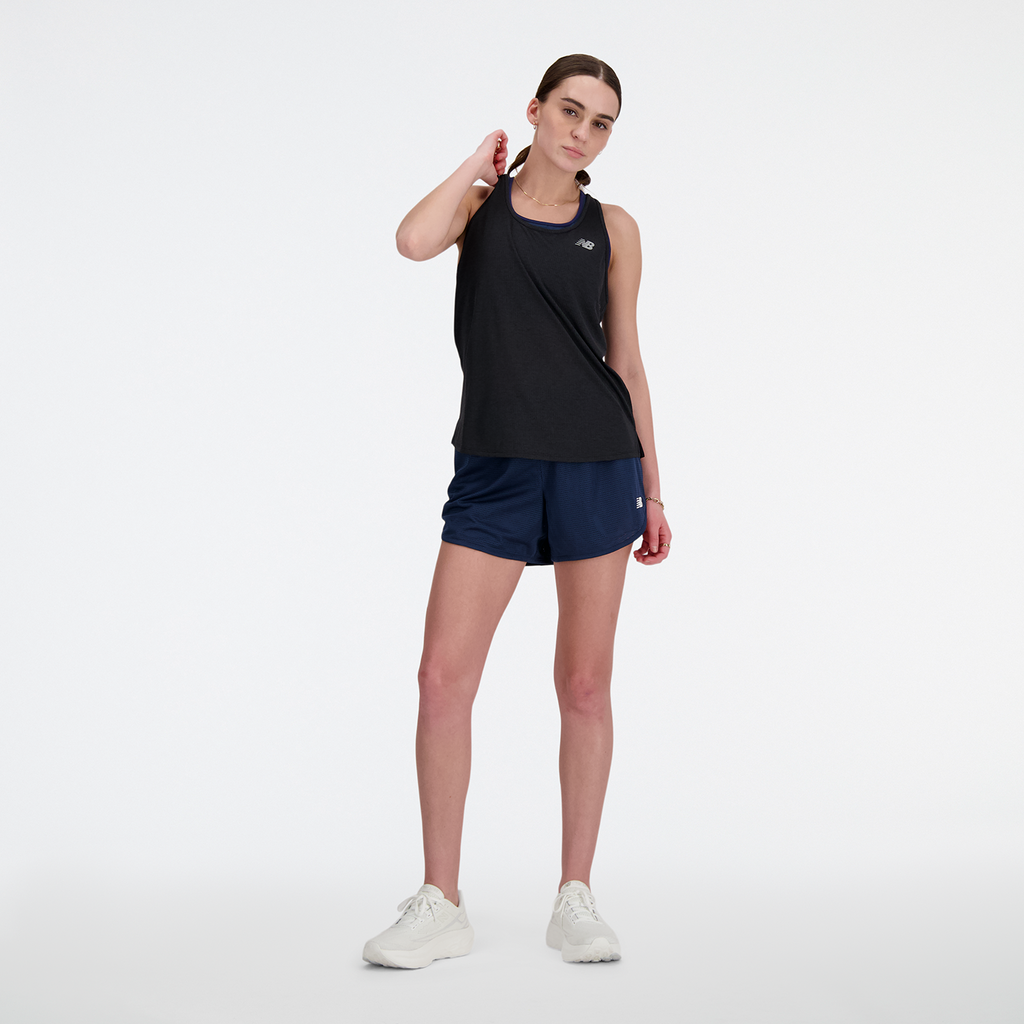 New Balance W NB Athletics Mesh Short in BLAU