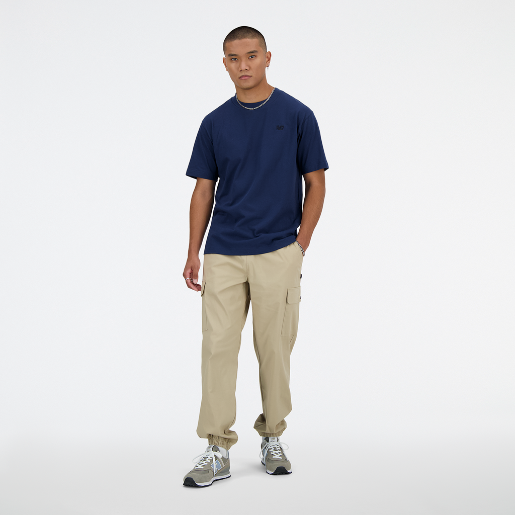 New Balance Twill Cargo Jogger in BEIGE