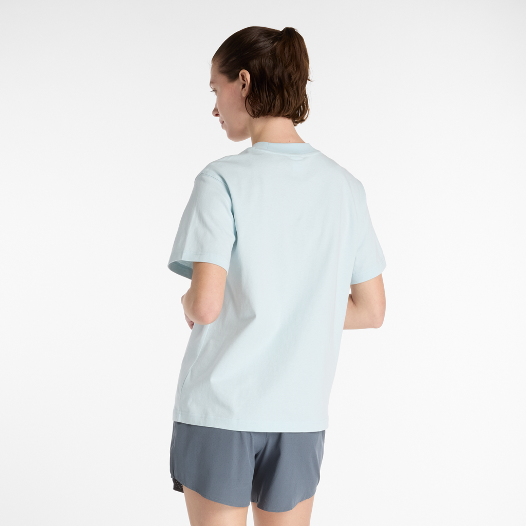 New Balance W NB Athletics Jersey T-Shirt in GRAU