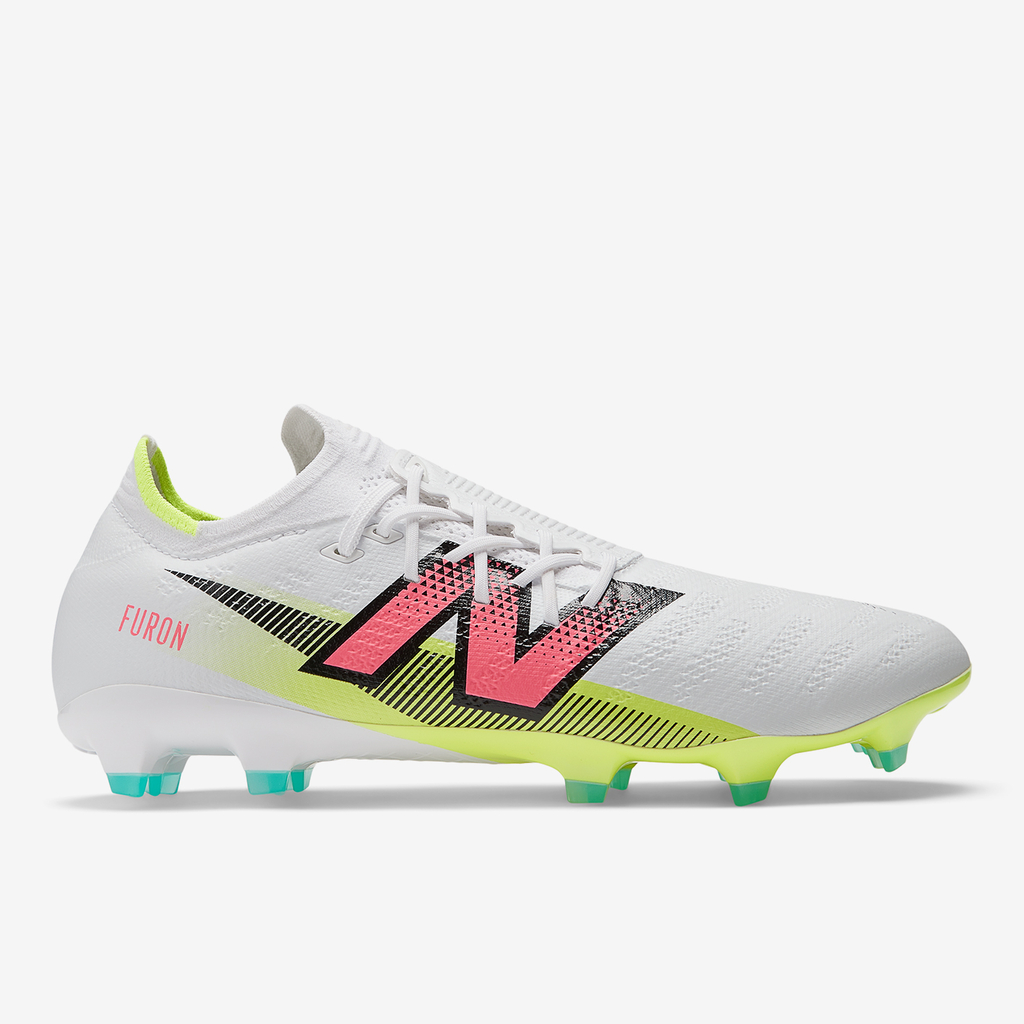 New Balance M Furon Pro FG Colorful Nockenschuhe in WEISS