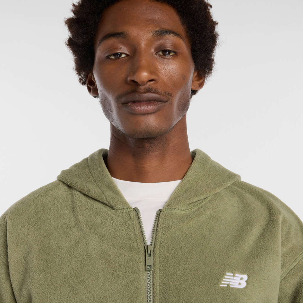 New Balance Sport Polar Fleece Full Zip in GRÜN