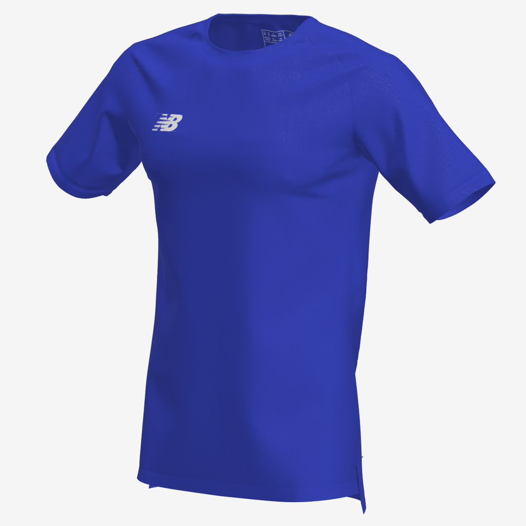 New Balance TW Training Cotton Feel Tee JNR in BLAU