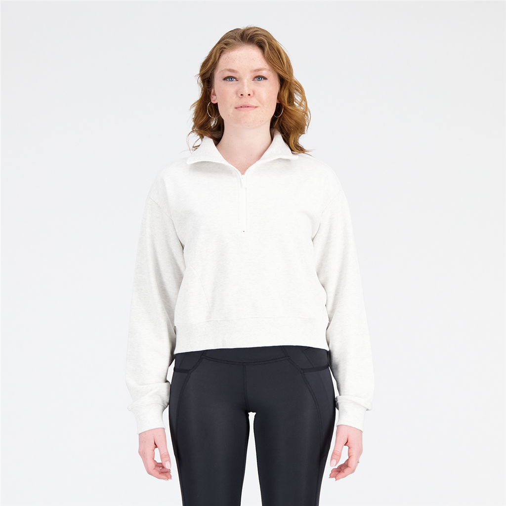 New Balance W Athletics Remastered FT1/4 Zip in GRAU