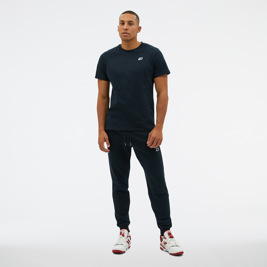 New Balance NB Small Logo Pants in BLAU