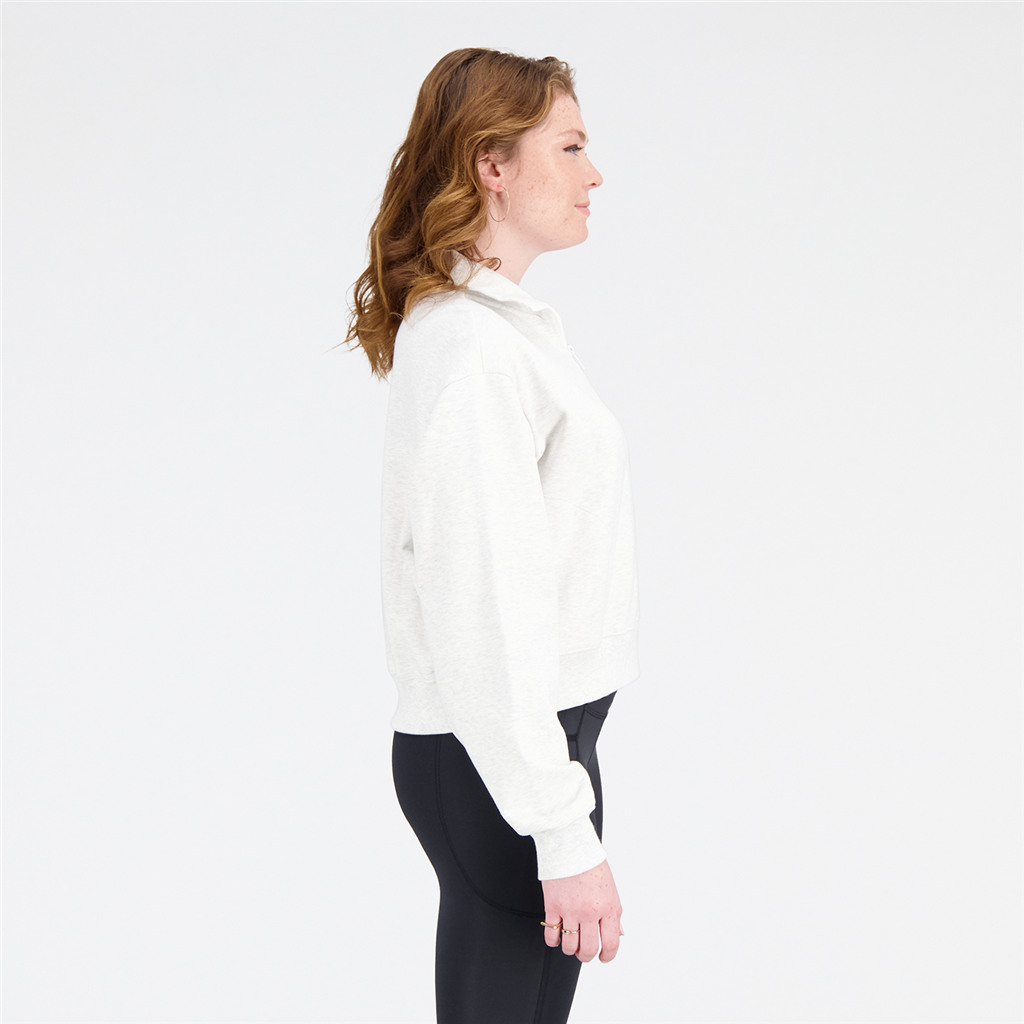 New Balance W Athletics Remastered FT1/4 Zip in GRAU