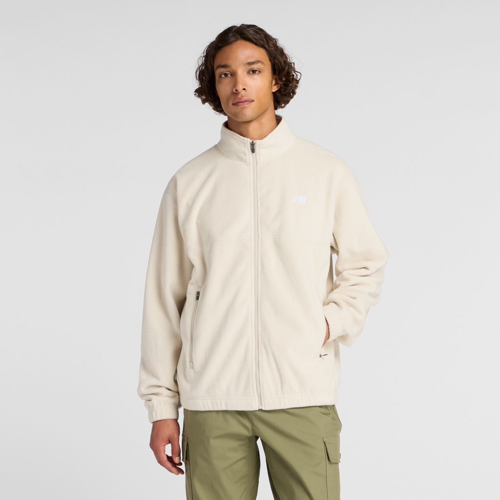 New Balance Polar Fleece Jacket in BEIGE