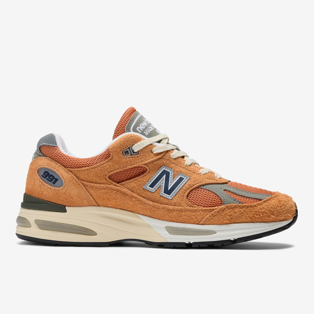 New Balance M 991v2 Made in UK Grounded Pastels Freizeitschuhe in ORANGE