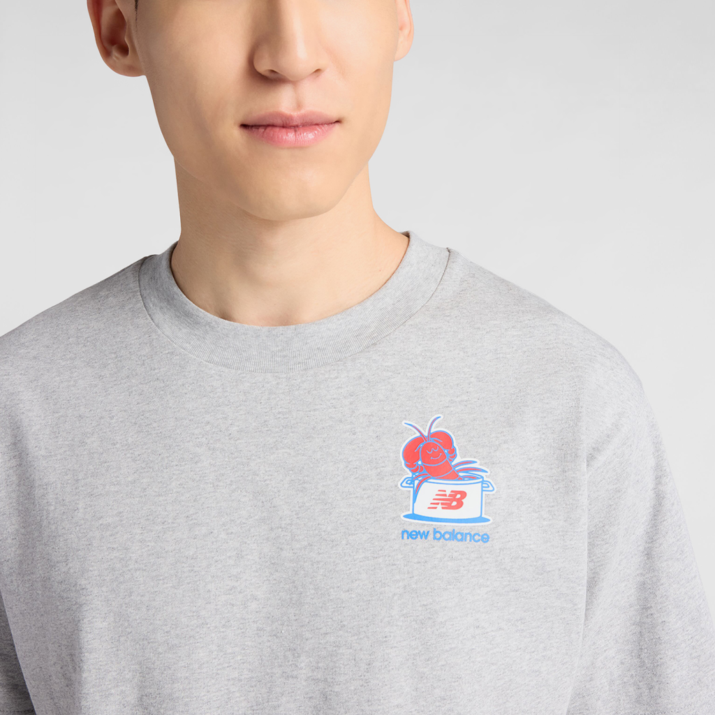 New Balance Lobster Roll T-Shirt in GRAU