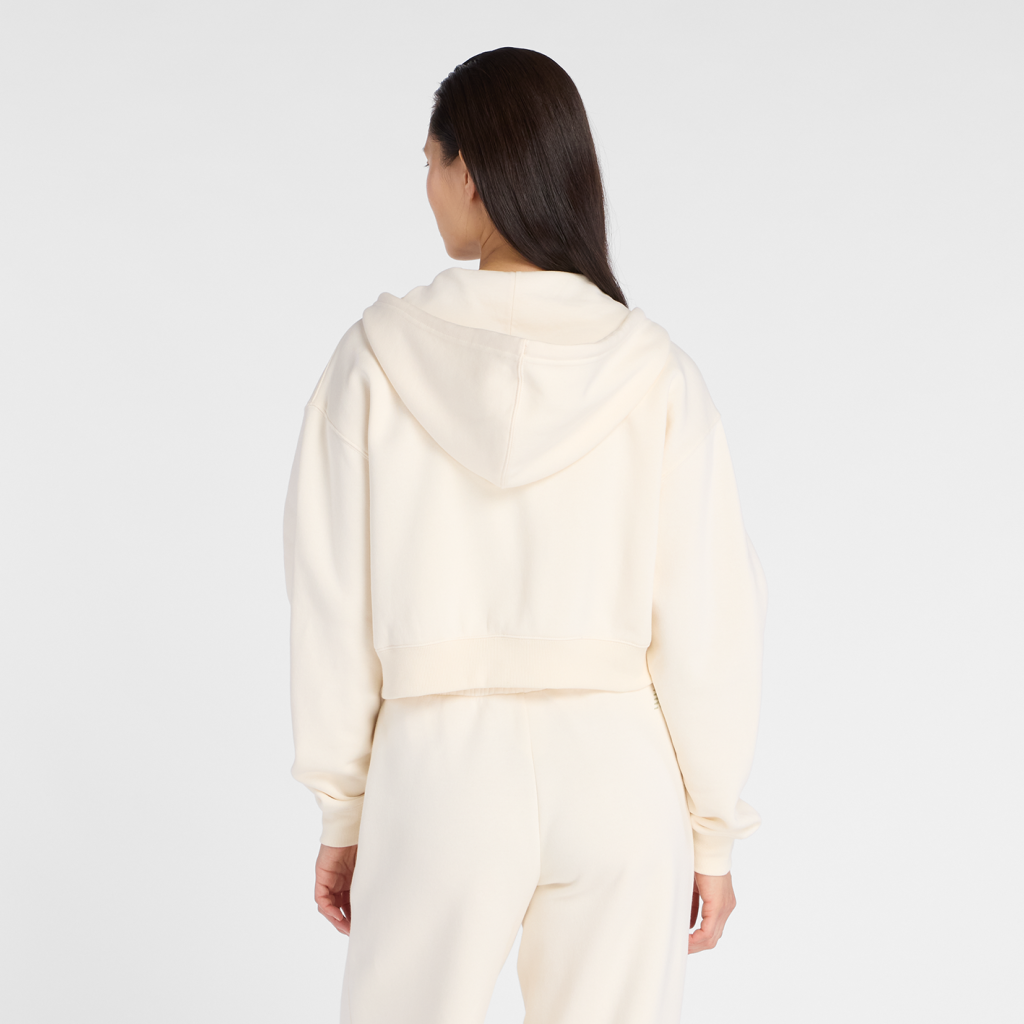 New Balance W Linear Heritage Fleece Full Zip in GRAU