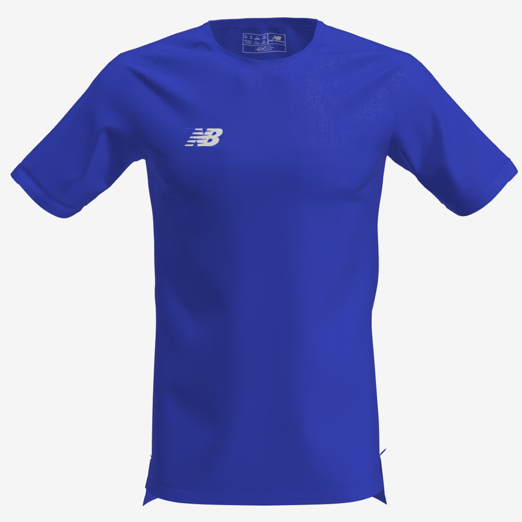 New Balance TW Training Cotton Feel Tee JNR in BLAU