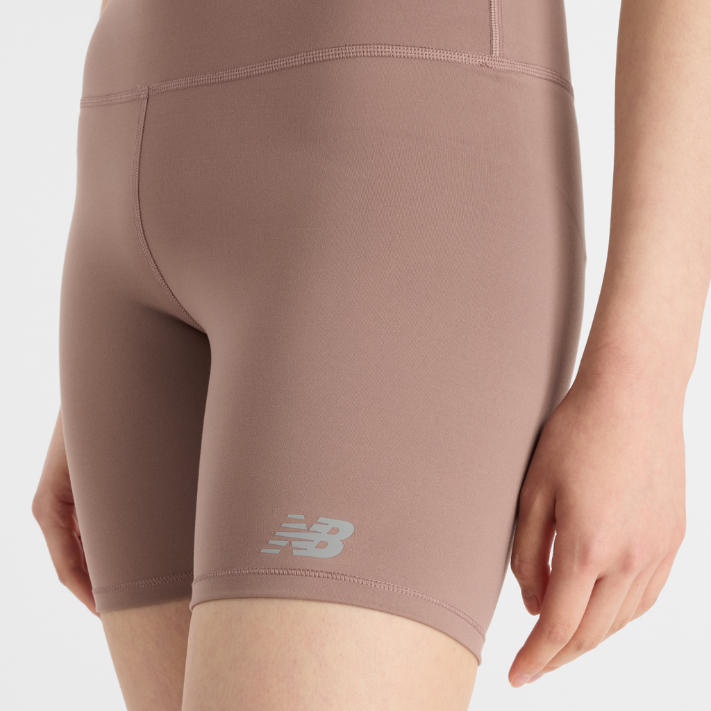New Balance W NB Harmony High Rise Short 6" in BRAUN
