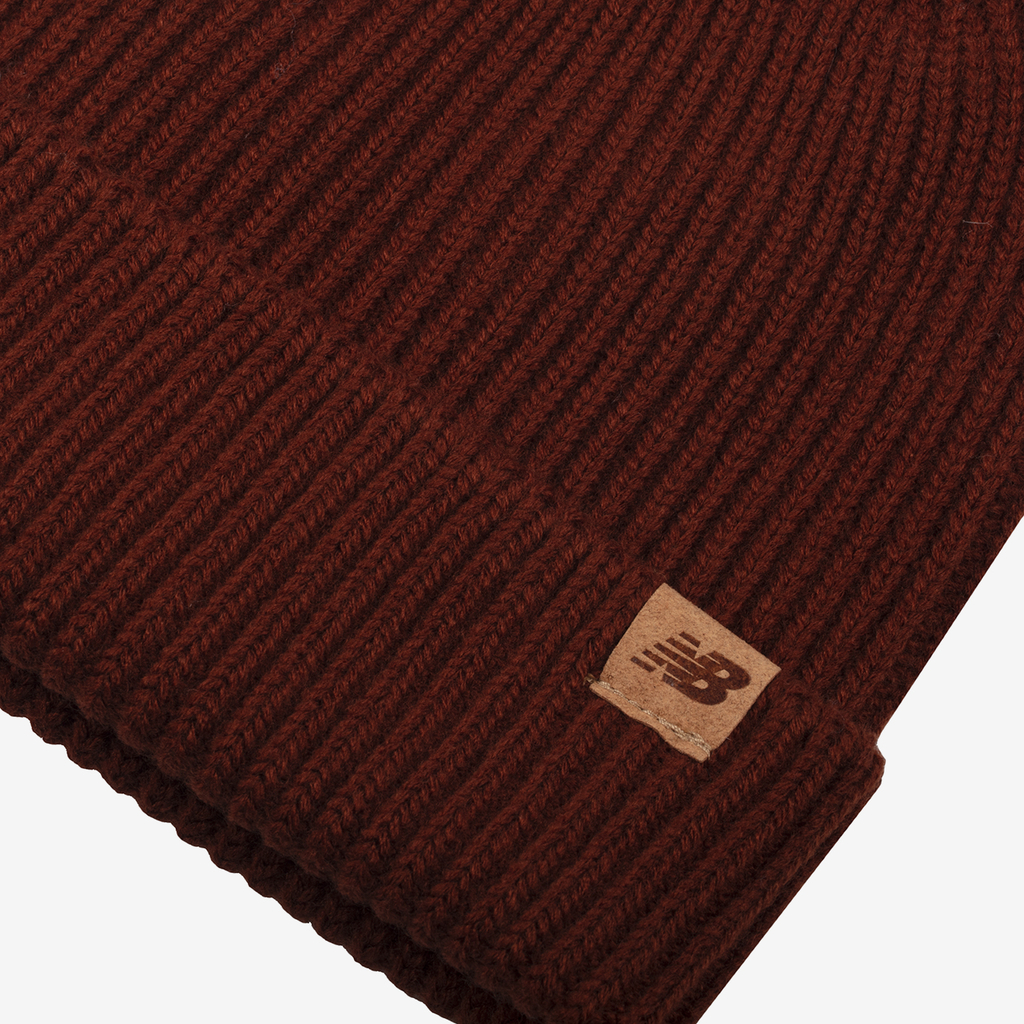 New Balance Winter Watchman Beanie in BRAUN
