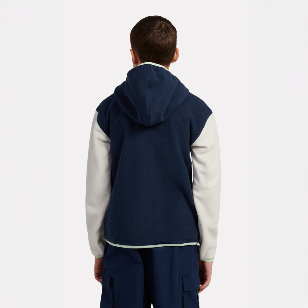New Balance B NB PREMIUM PANELLED FLEECE JACKET in BLAU