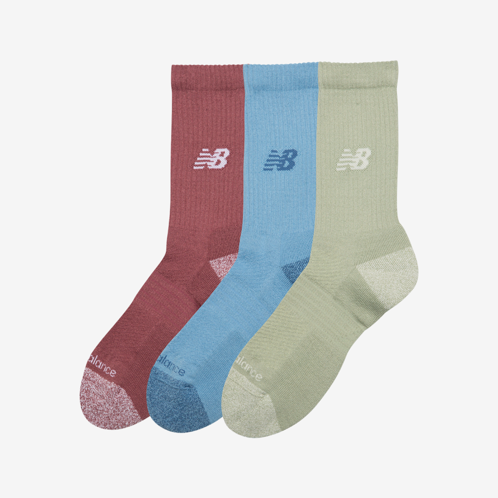 New Balance Active Crew Socks 3 Pack in MEHRFARBIG