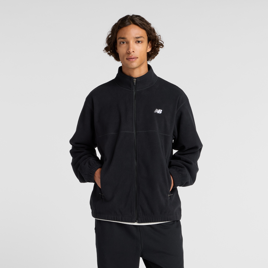 New Balance Polar Fleece Jacket in SCHWARZ