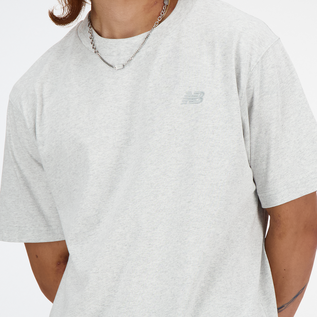 New Balance NB Athletics Cotton T-Shirt in GRAU