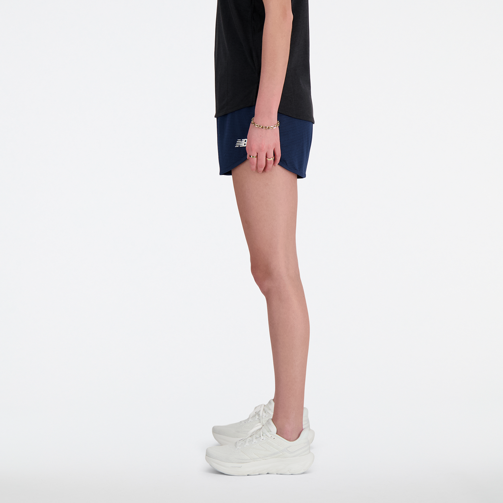 New Balance W NB Athletics Mesh Short in BLAU