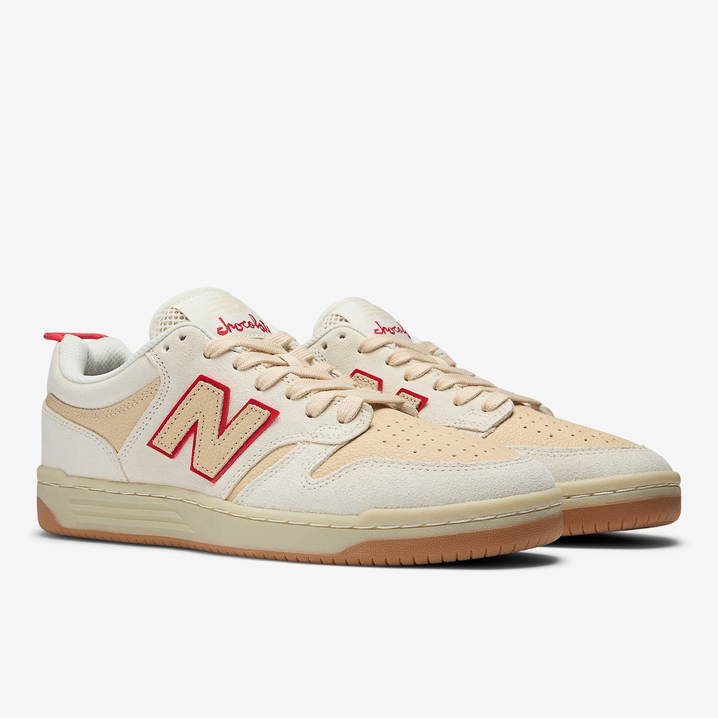 New Balance M Numeric 480 Chocolate Skateboards Skateboardschuhe in WEISS