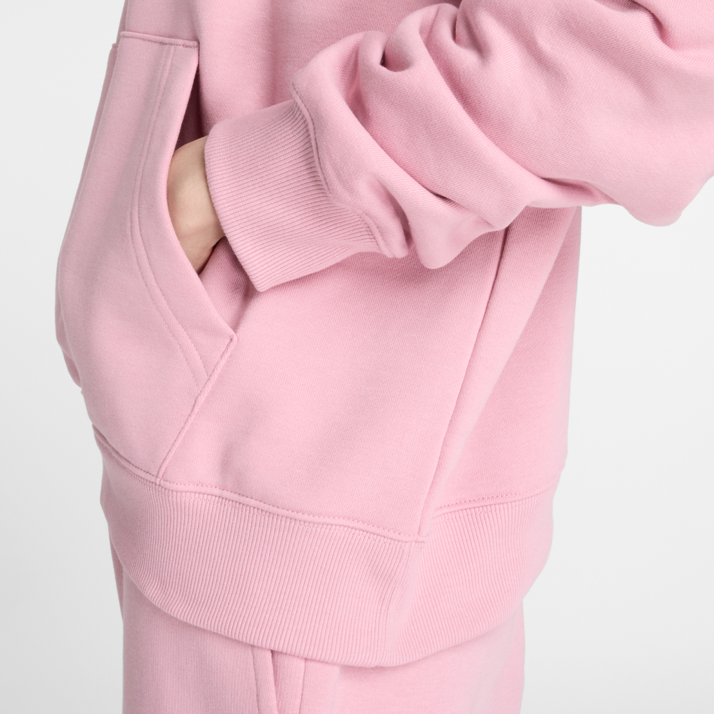 New Balance W Sport Essentials French Terry Small Logo Hoodie in ROT