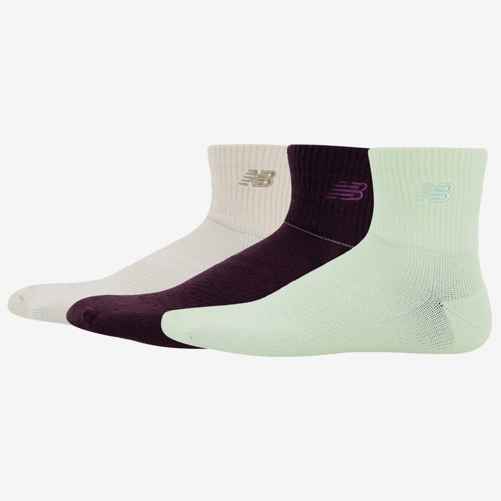 New Balance Running Repreve Ankle Socks 3 Pack in MEHRFARBIG