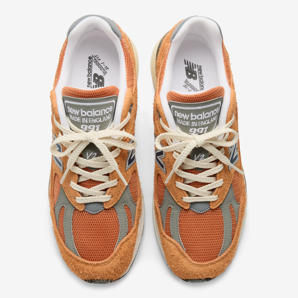 New Balance M 991v2 Made in UK Grounded Pastels Freizeitschuhe in ORANGE