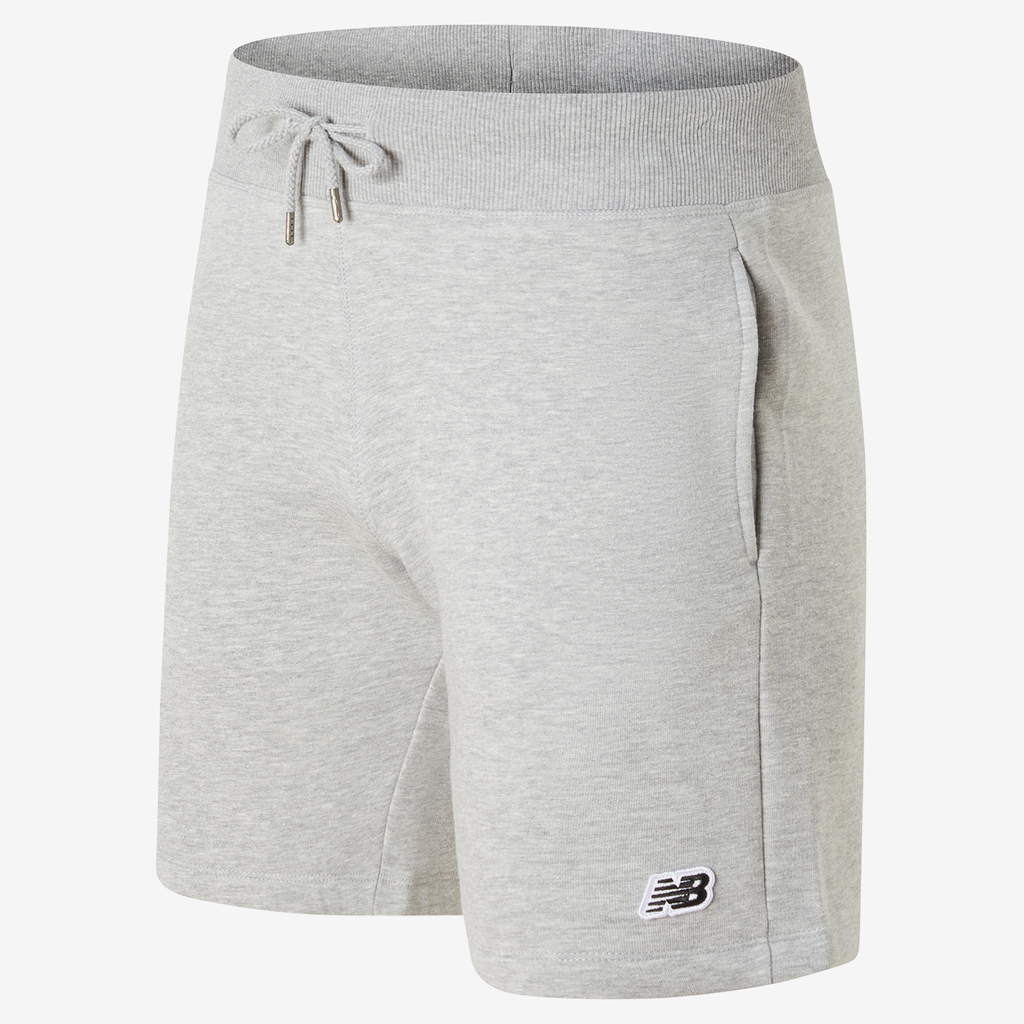 New Balance NB Small Logo Shorts in GRAU