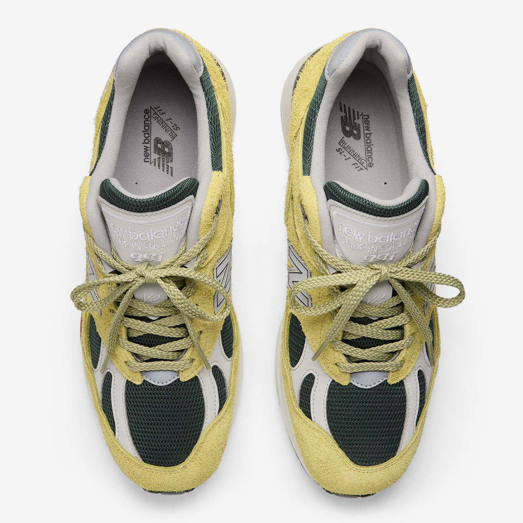 New Balance M 991v2 Made in UK Grape Sorbet Freizeitschuhe in GRÜN