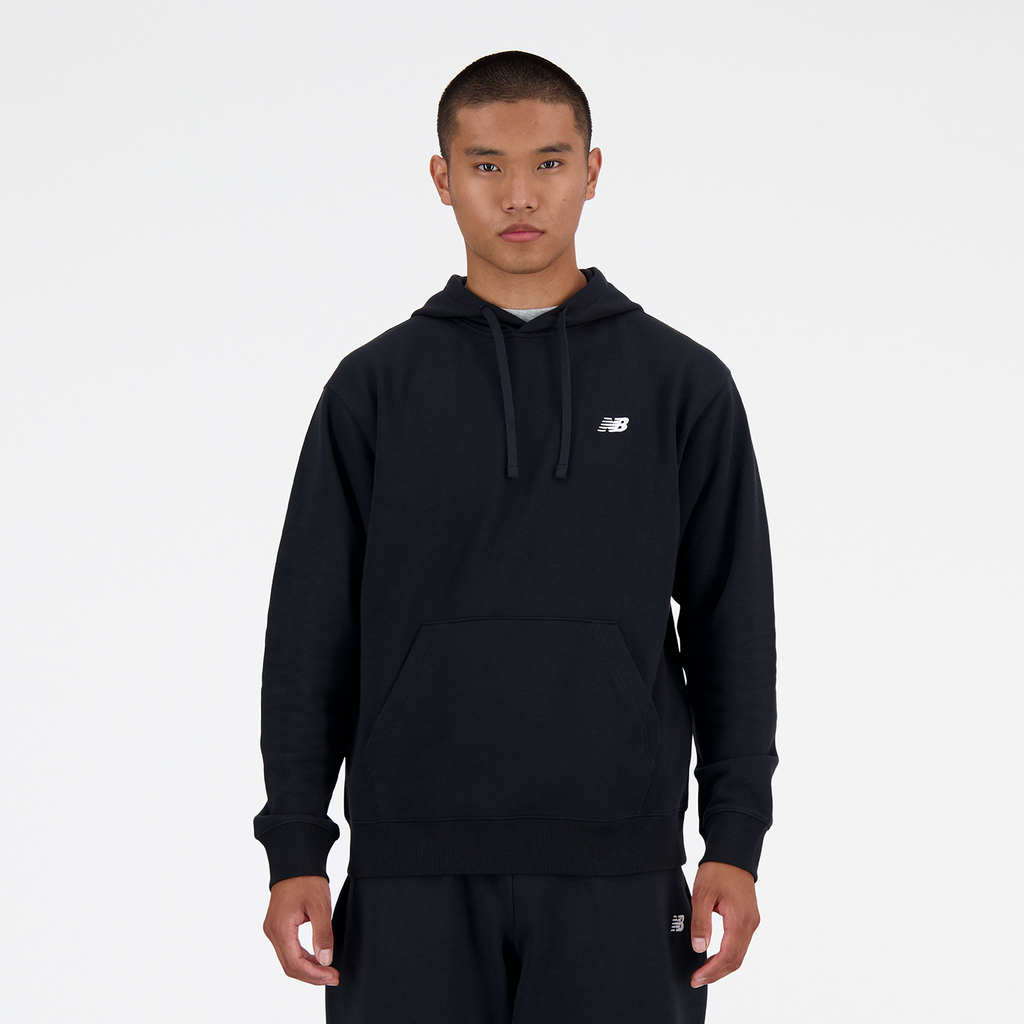 New Balance Sport Essentials Small Logo French Terry Hoodie in SCHWARZ