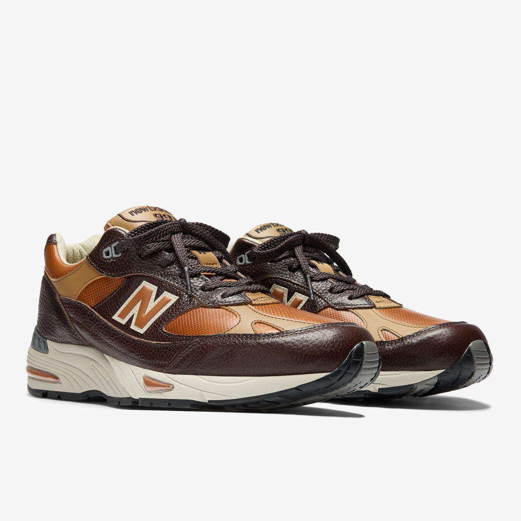 New Balance M 991 v1 Made in UK Luxe Freizeitschuhe in BRAUN