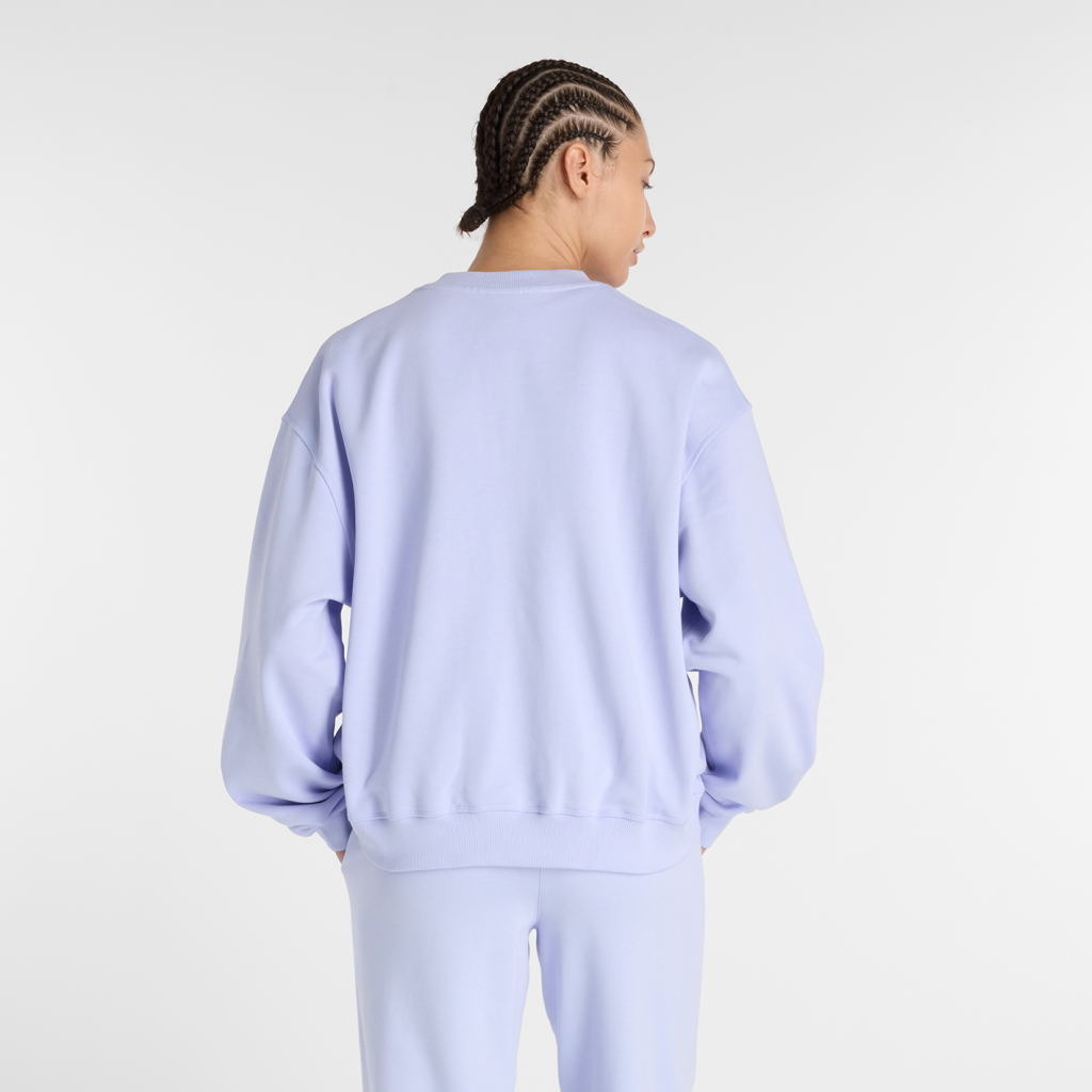 New Balance W NB Athletics French Terry Crew in VIOLETT