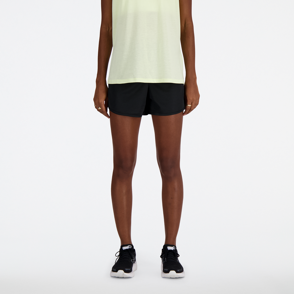 New Balance W NB Athletics Mesh Short in SCHWARZ