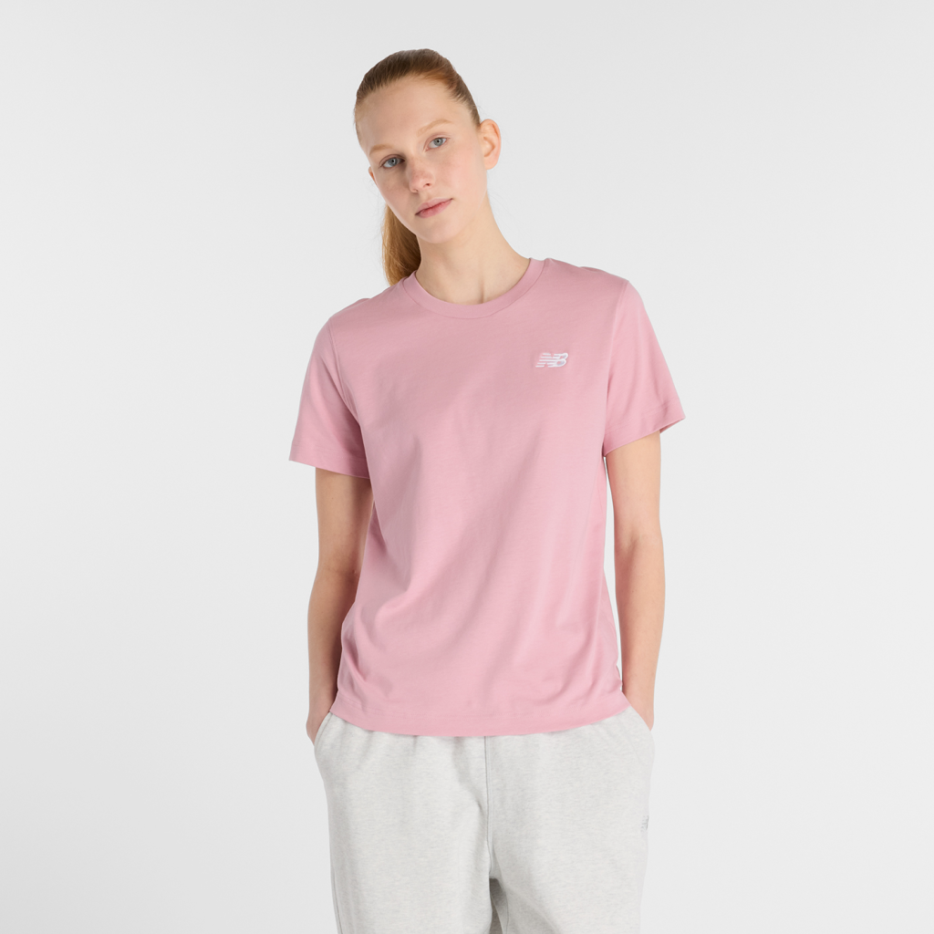 New Balance W New Balance Jersey Small Logo T-Shirt in ROT