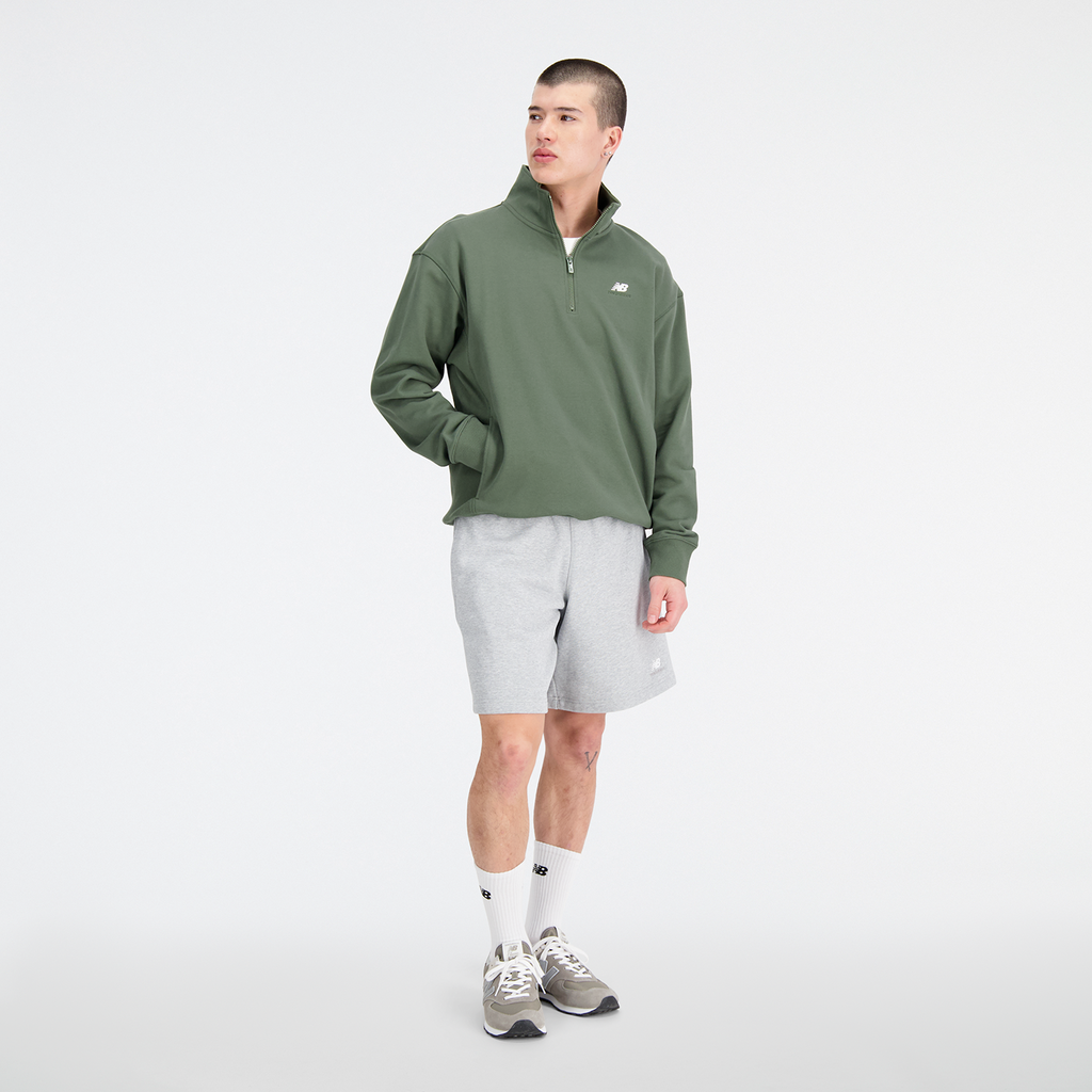 New Balance Athletics Remastered 1/4 Zip in GRÜN