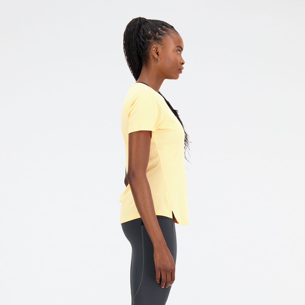 New Balance W Impact Run AT N-Vent Tee in GELB