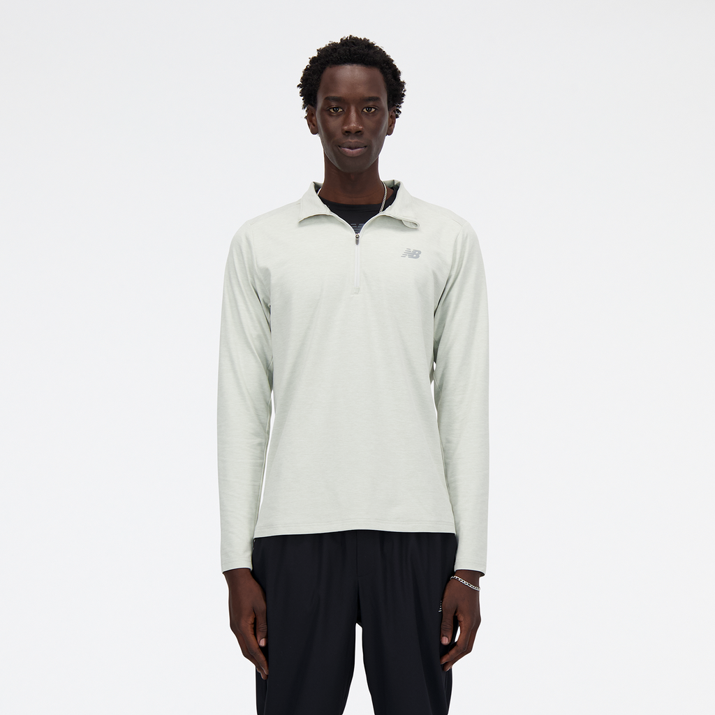 New Balance Space Dye 1/4 Zip in GRAU