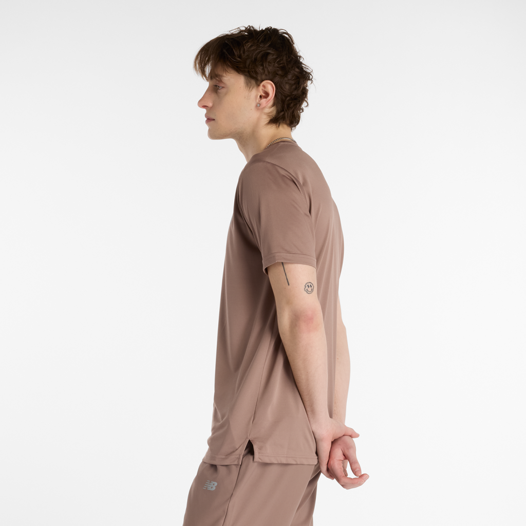 New Balance Sport Essentials Run T-Shirt in BRAUN