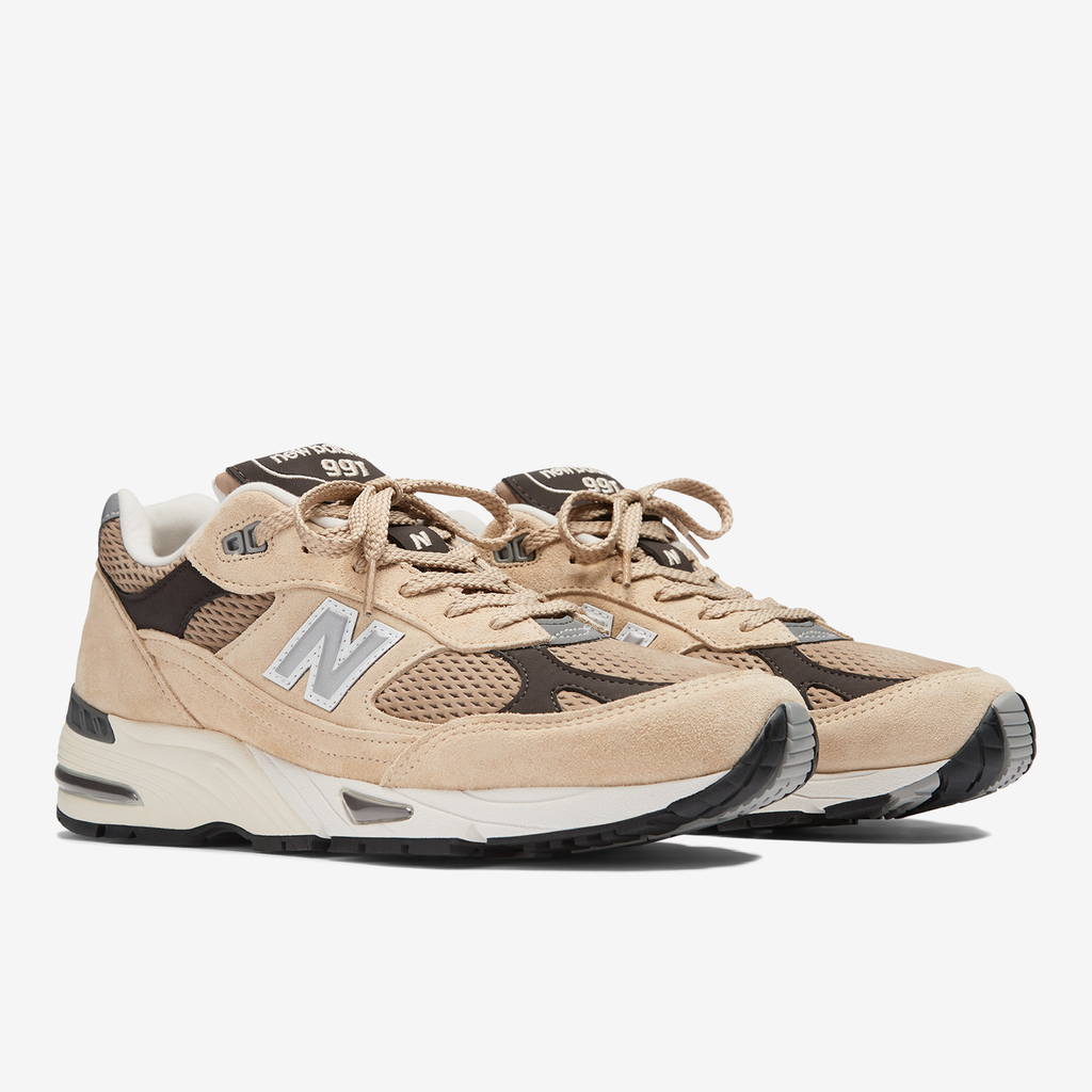 New Balance M 991 MiUK v1 Finale Freizeitschuhe in BEIGE