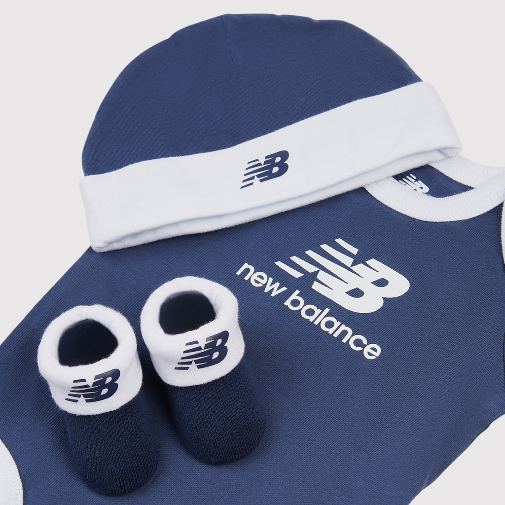 New Balance B NB Stacked Infant Set in BLAU
